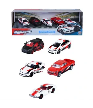 Majorette Toyota Racing 5 Parçalı Model Araba Hediye Seti