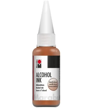 Marabu Alcohol Ink Alkol Bazlı Mürekkep 20 ml. Metallic Bronze