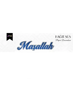 Maşallah Metalik Lüks Kaligrafik Afiş No:1