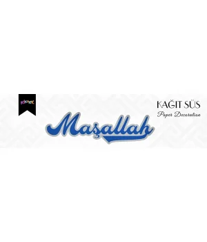 Maşallah Metalik Lüks Kaligrafik Afiş No:2