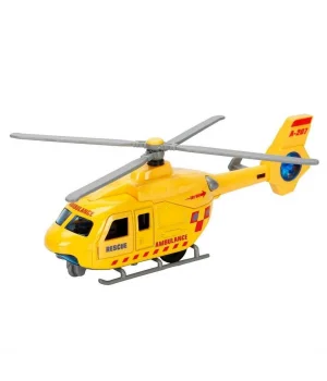 Maxx Wheels Sesli ve Işıklı Çek Bırak Die Cast Helikopter