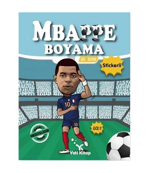 MBappe Çıkartmalı Maskeli Boyama Kitabı