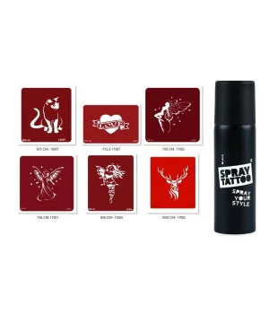 Melek Ve Peri Geçici Sprey Dövme Seti Spray Tatto