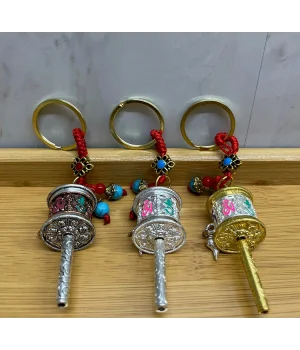 Metal Feng Shui Şans Çarkı Anahtarlık Alk4458