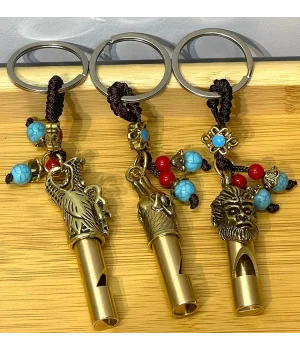 Metal Figürlü Düdük Anahtarlık Alk4461