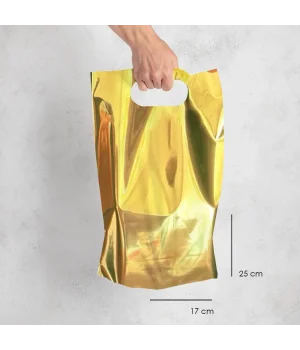 Metalize El Geçme Poşet 17x25