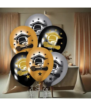 Mezuniyet Baskılı Metalik Balon 12