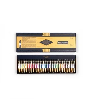 Mijello Mission Gold Class Pigment Tüp Sulu Boya Seti 24 Renk x 7 ml.