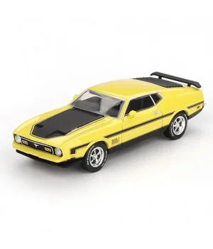 Mini GT 1/64 Ford Mustang Mach1 Grabber Yellow