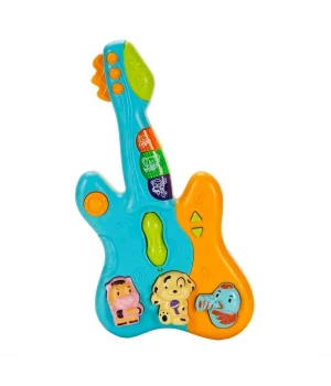 Minibo Sesli ve Işıklı Hayvan Figürlü Gitar