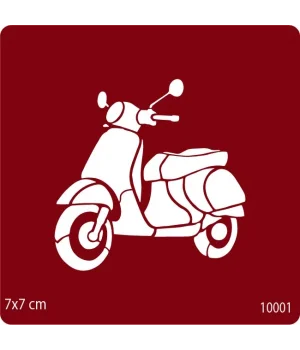 Mobilet Motor Geçici Dövme Şablonu Kına Kalıpları