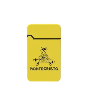 MonteCristo Plastik Jet Alev Delicili Puro Çakmağı Sarı