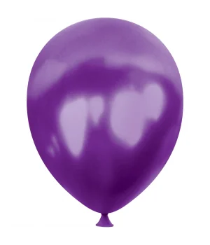 Mor Metalik Balon 12