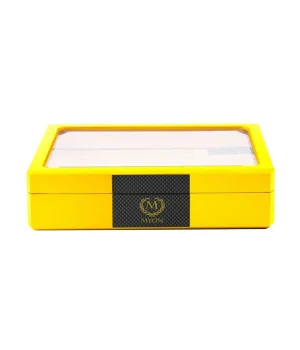 Myon Camlı Mini Humidor Puro Kutusu Sarı 20s