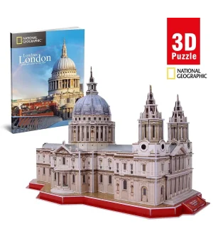 National Geographic 107 Parça 3D Puzzle Aziz Paul Katedrali