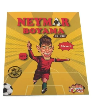 Neymar Çıkartmalı Maskeli Boyama Kitabı