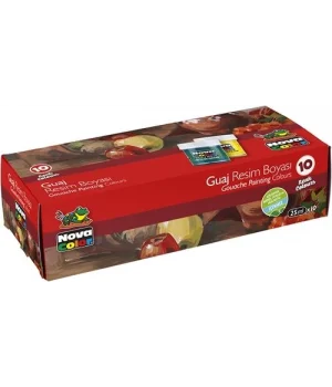 Nova Color Guaj Boya Seti 10 Renk x 30 cc. Şişe