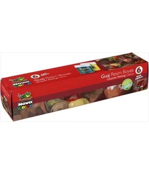Nova Color Guaj Boya Seti 6 Renk x 30 cc. Şişe