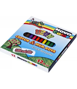 Nova Color Mum Boya 12 Renk Uzun