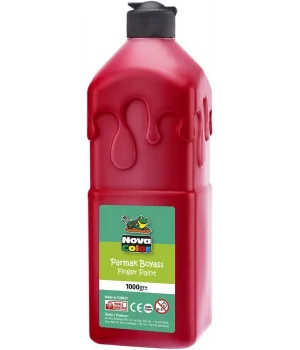 Nova Color Parmak Boyası 1000 gr. KIRMIZI