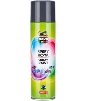 Nova Color Sprey Boya 200 ml. GRİ