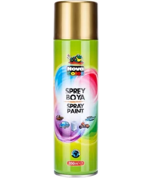 Nova Color Sprey Boya 200 ml. METALİK ALTIN
