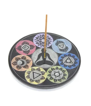 Obsidian Taşı 7 Çakra ( Chakra ) Tasarımı Tütsülük Ksk2214