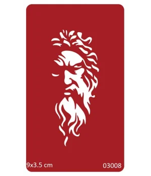 Öfkeli Zeus Geçici Dövme Deseni