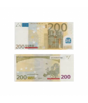 Oyuncak Kağıt Para 200 Euro