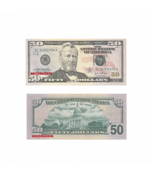 Oyuncak Kağıt Para 50 USD