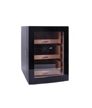 Parmida Siyah 3 Raflı Sedir Ağacı Nemlendirici Humidor PHUM0119 - Parmida