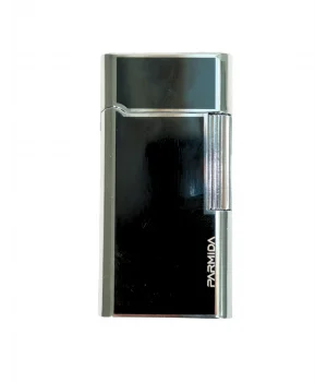 Parmida Siyah-Gümüş Soft Alev Puro Çakmak PCM0958 - Parmida