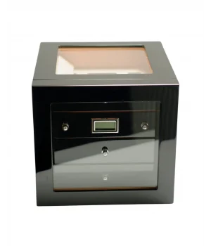 Parmida Siyah Humidor 3 Katlı Puro Saklama Kutusu PHUM0250 - Parmida