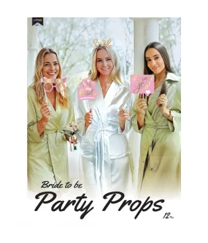 Party Set -Bride To Be Pembe-12 Parça Konuşma Balonu