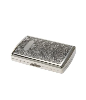 Pearl Japan Venus Metal Kısa Sigara Tabakası Arabasque Krom 12li