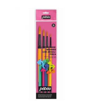 Pebeo 4lü Yuvarlak Fırça Seti (2,5,8,12) SET-21