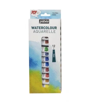 Pebeo Pop Art Sulu Boya Seti 12 Renk x 10 ml.