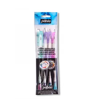Pebeo Waterbrush Su Hazneli Fırça Seti 4 Boy