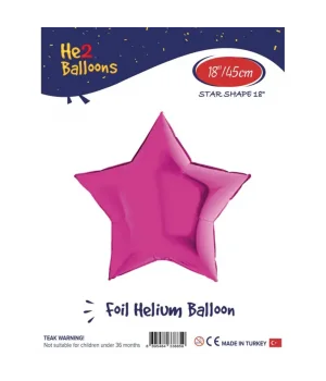 Pembe Kalp Folyo Balon 18