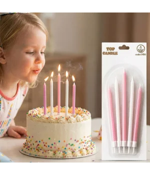 Pembe Makaron Pasta Mum Seti 5 Parça