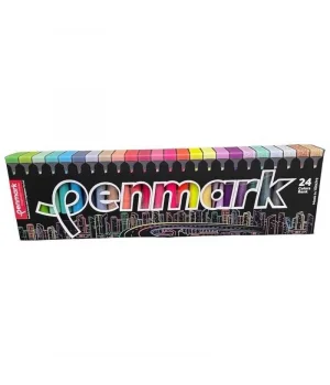 Penmark Fosforlu Kalem Seti 24 Renk Set Süper Kutu