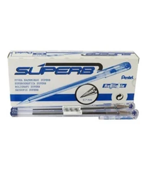 Pentel BK77 Yağ Bazlı Roller Tükenmez Kalem MAVİ 12li Kutu