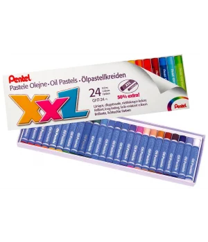Pentel Yağlı Pastel Boya 24 Renk (Y GHT-24PL)