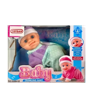 Pilli Emekleyen Sesli Bebek