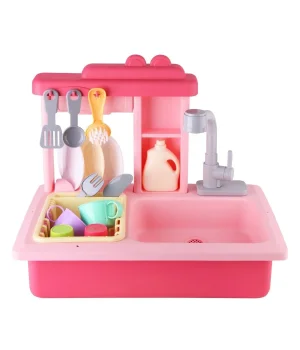 Pilli İnteraktif Lavabo Seti Pembe