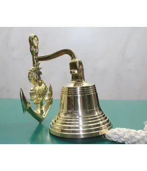 Pirinç Duvara Asmalı Çapalı Çan 6098