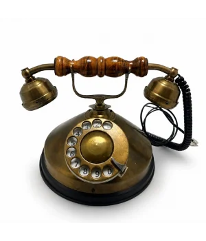Pirinç Nostaljik Masa Telefonu Af928