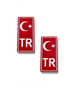 Plaka Tr 2li Sticker (4X10 cm)