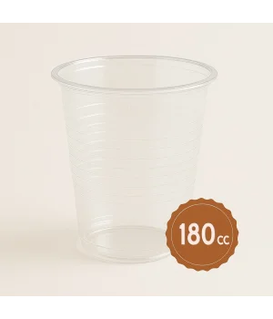 Plastik Bardak İnce Şeffaf 180 cc 100 Adet