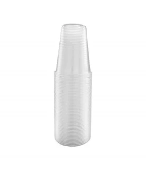 Plastik Bardak Kalın Şeffaf 180 cc 50 Adet